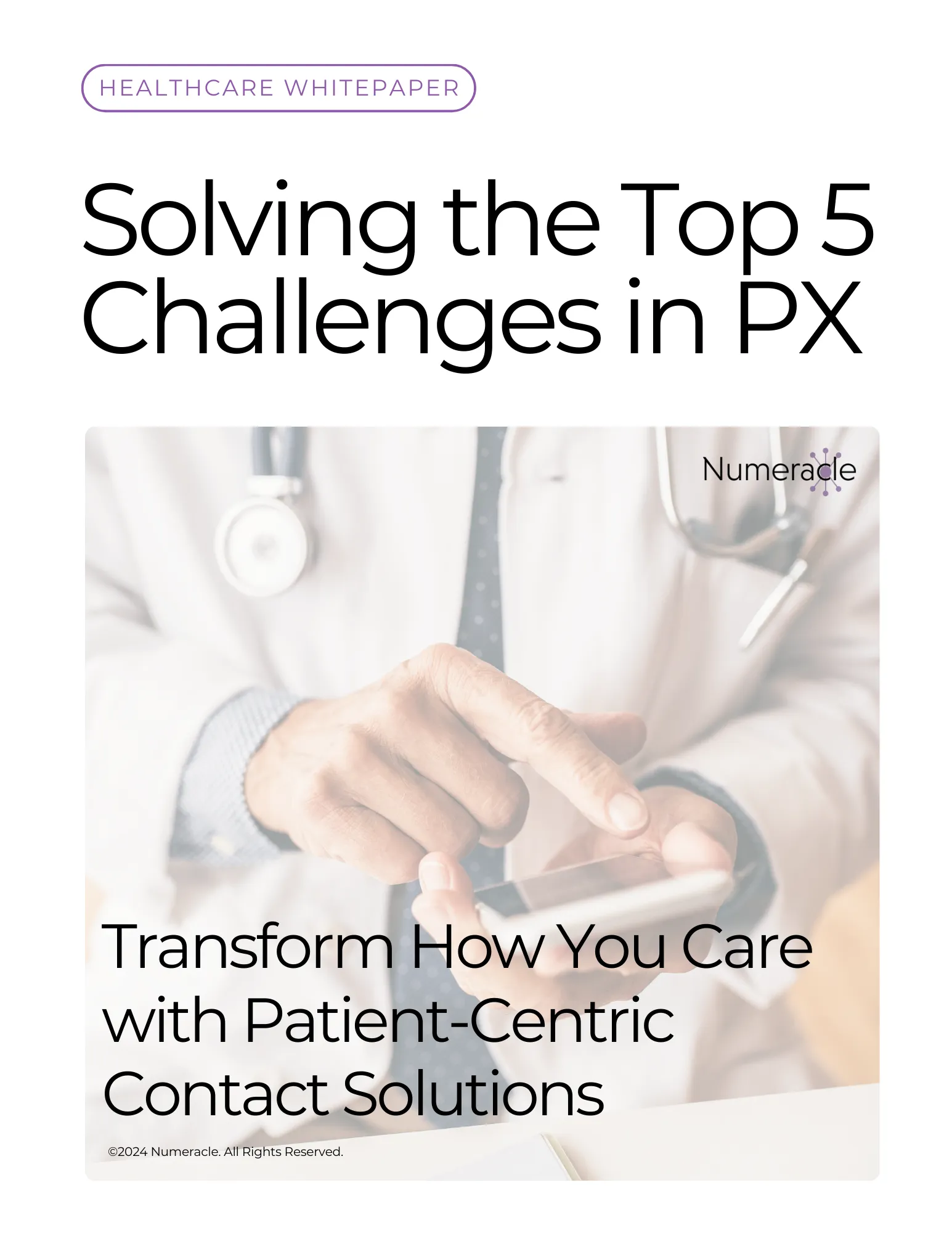 Numeracle Handout - Solving the Top 5 Challenges in PX